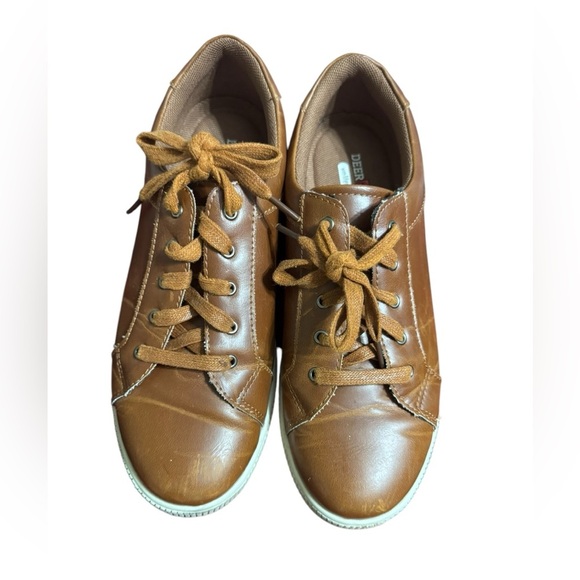 Deer Stags Kane Boys' Sneakers Dark Cream Tan Size 5 - Picture 1 of 6